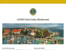 Tablet Screenshot of lionsclub-lindau.de